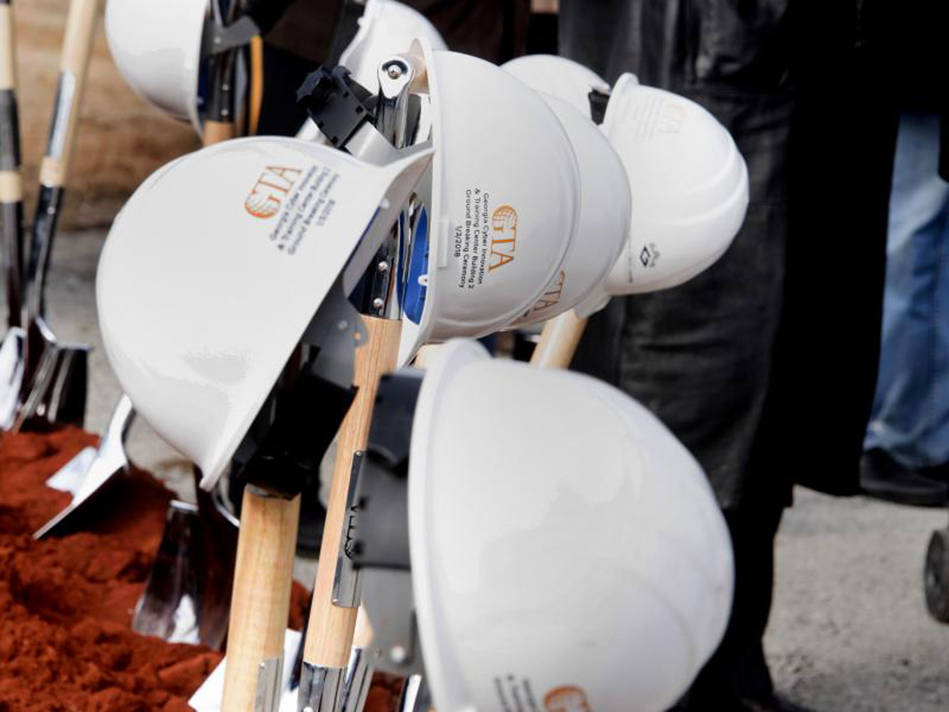 Hard Hats at Shaffer MacCartney Building Groundbreaking