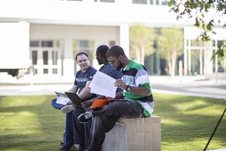 Students In Courtyard