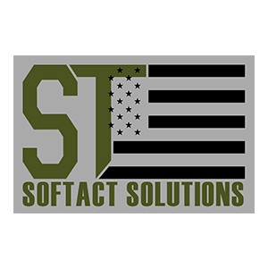 Softact Solutions - Logo (Army Green Background)