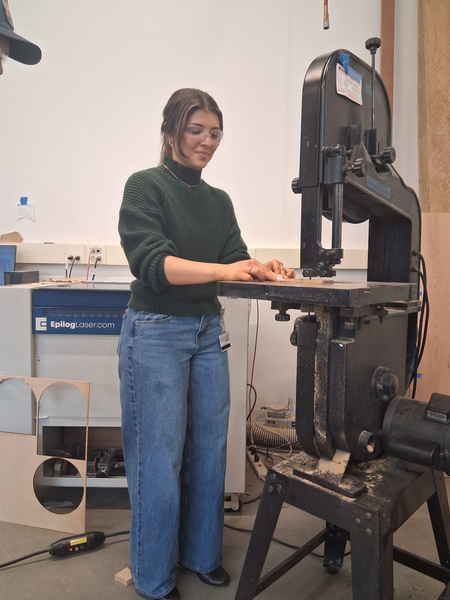 Augusta University Occupational Therapy Student working in the Garage Makerspace at the Georgia Cyber Center