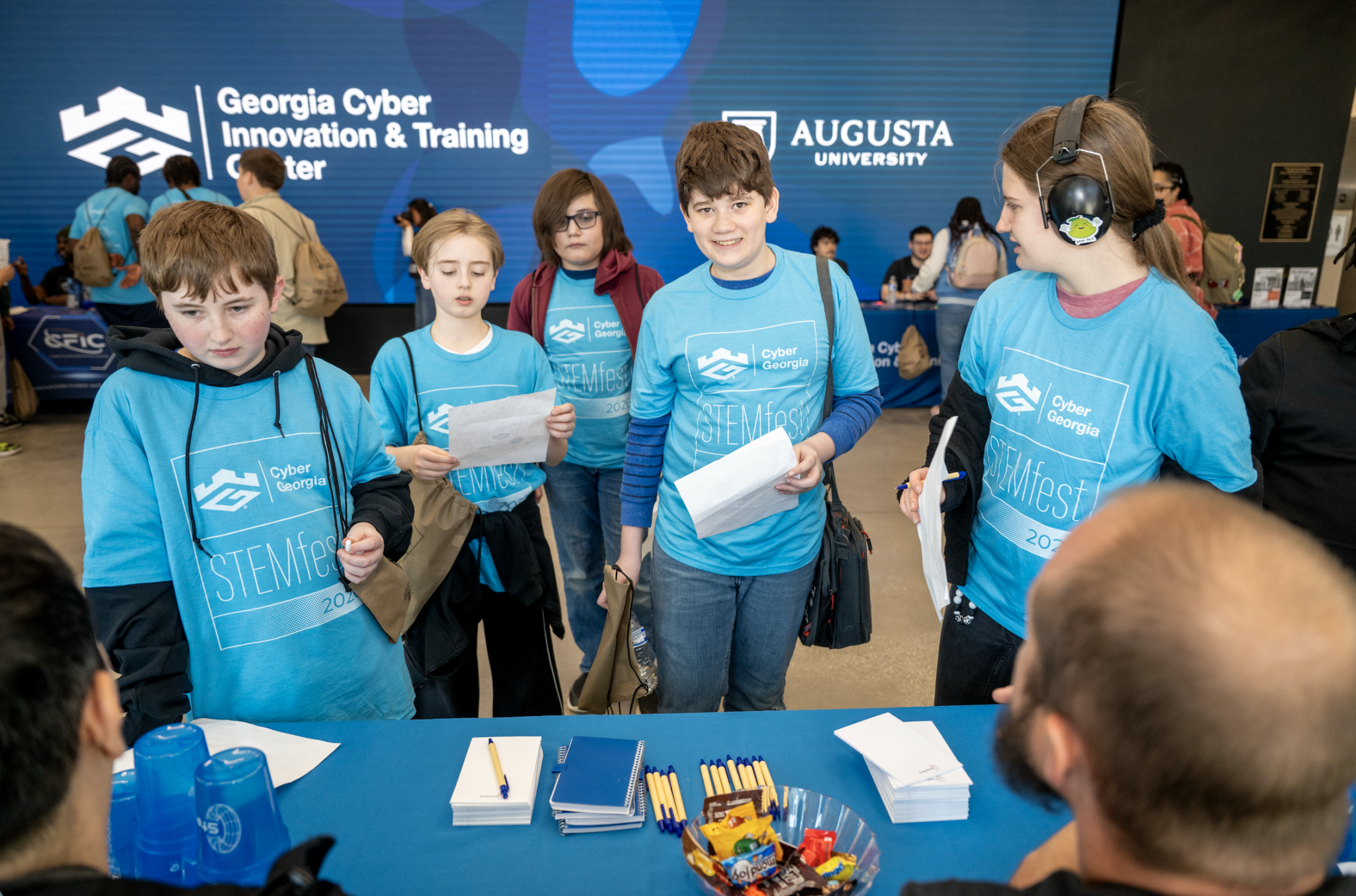 Middle School students at Georgia Cyber Center's middle school Cyber Georgia STEMFest 2026