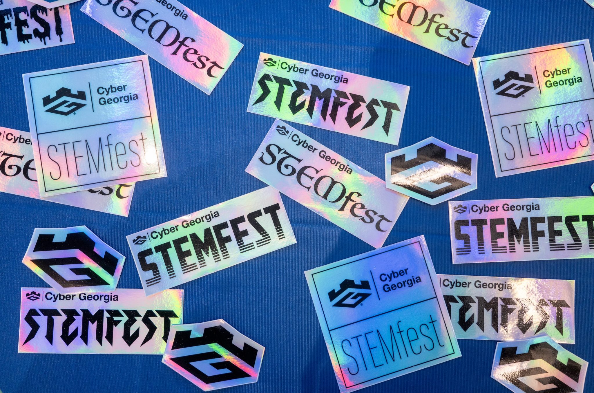 Stickers at Middle School STEMFest 2026 at Georgia Cyber Center