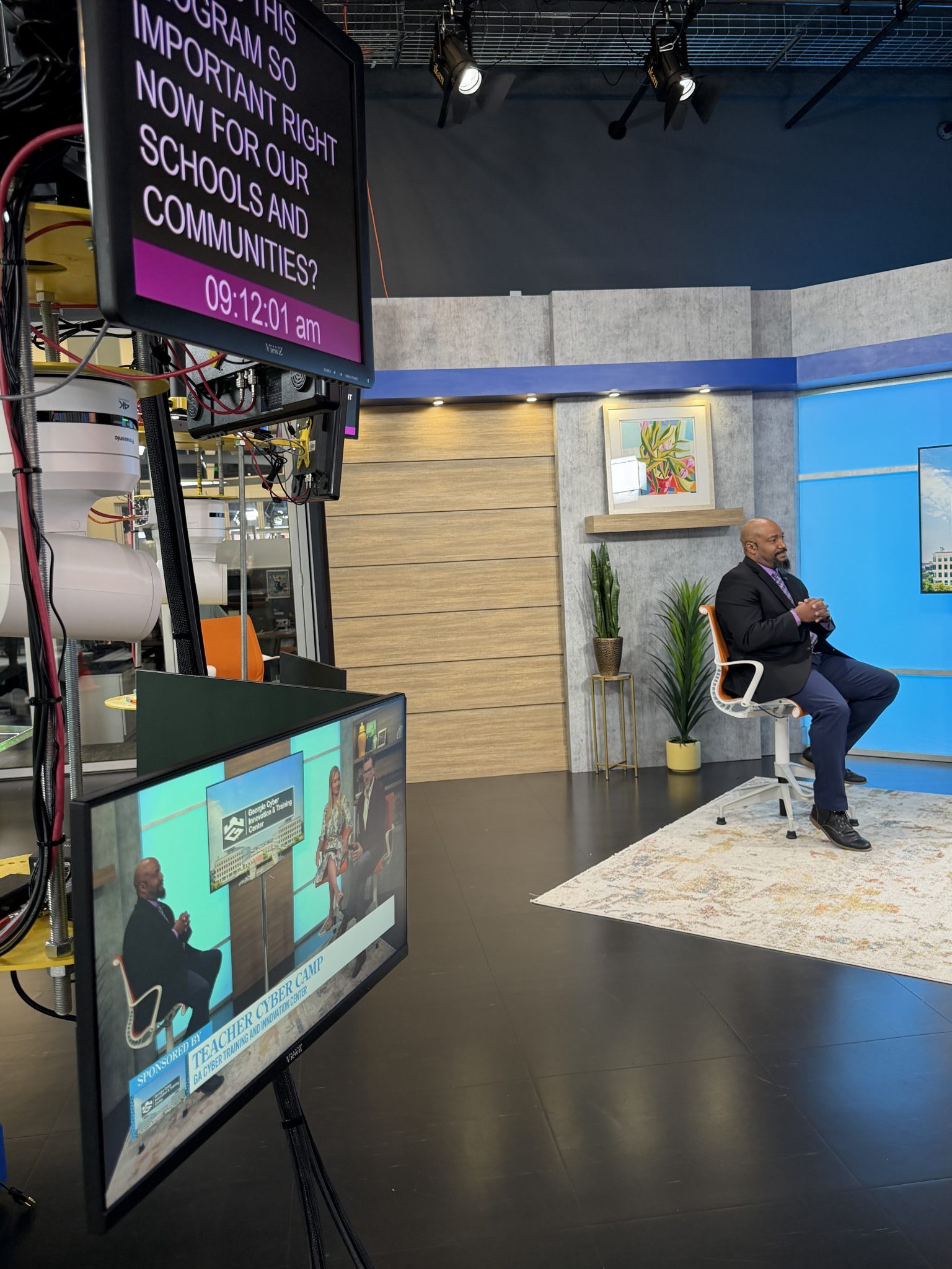 Danny Etheredge Director at Georgia Cyber Center on WRDW's Morning Mix sharing about upcoming Teacher professional development