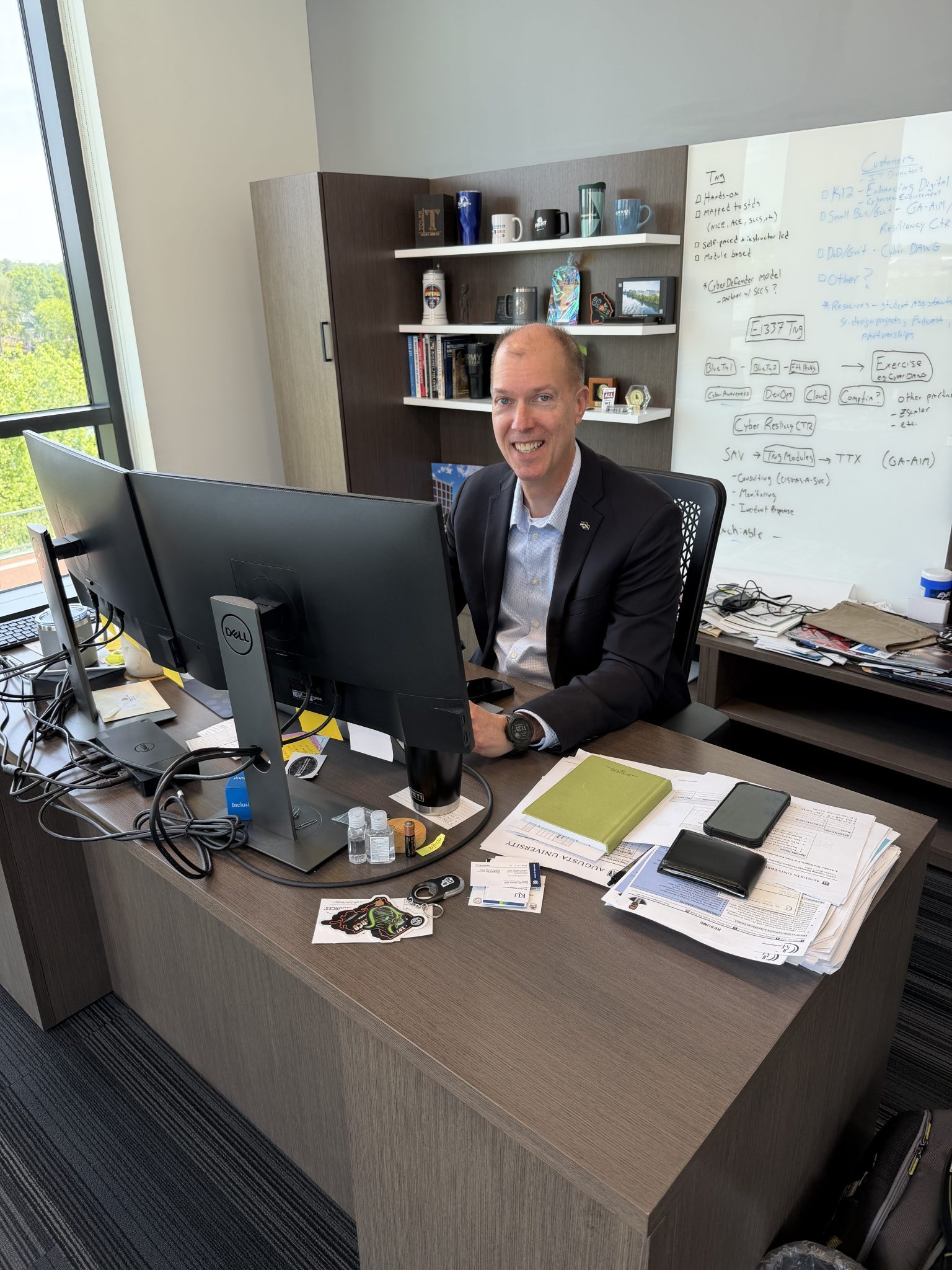 Georgia Cyber Center's Executive Director, Eric Toler, hard at work