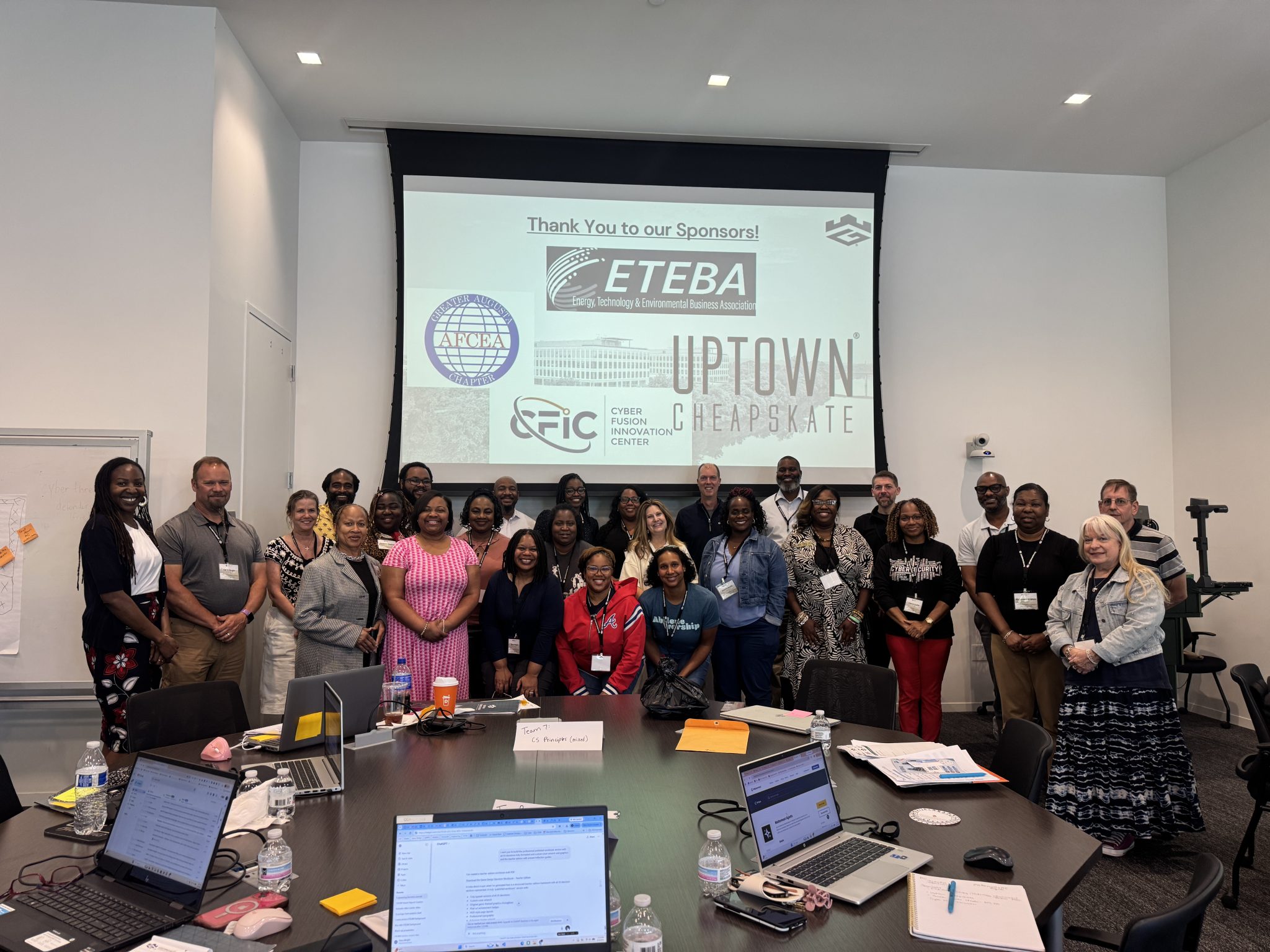 Georgia CTAE/IT K-12 Teachers during Teacher Cyber Camp at Georgia Cyber Center 