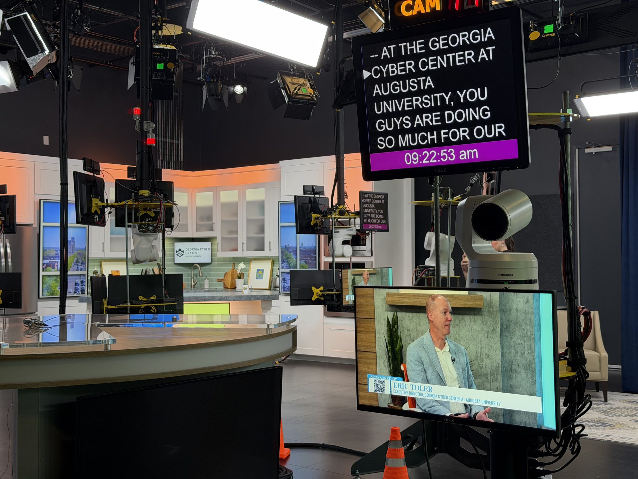 Morning Mix Interview at WRDW studios featuring Executive Director of the Georgia Cyber Center, Eric Toler