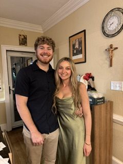 man and woman posing