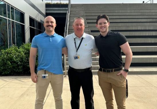 Georgia Cyber Center at Augusta University student assistant and grad with mentor